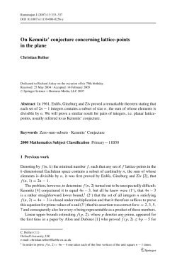 On Kemnitz` conjecture concerning lattice-points in the plane