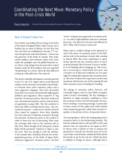 Coordinating the Next Move: Monetary Policy in the Post