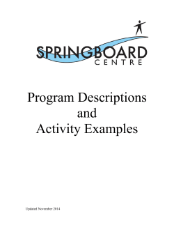 SBC Program Descriptions