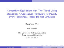 Competitive Equilibrium with Two