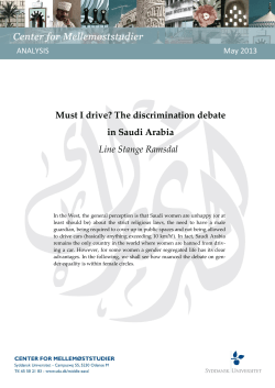 Must I drive? The discrimination debate in Saudi Arabia Line