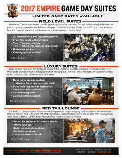 2017 EMPIRE GAME DAY SUITES