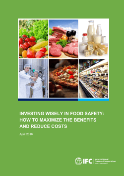 Investing Wisely in Food Safety - International Finance Corporation