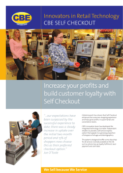 Increase your profits and build customer loyalty with Self