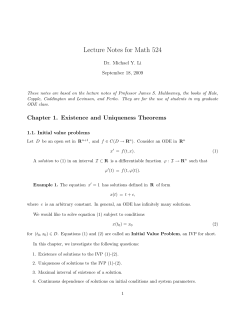 Lecture Notes for Math 524