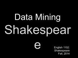 Data-Mining-Shakespeare-Higinbotham
