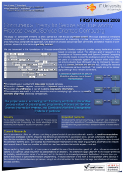 Concurrency Theory for Secure and Trustworthy Process