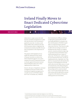 Ireland Finally Moves to Enact Dedicated Cybercrime Legislation