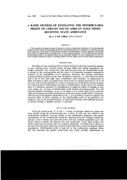 A rapid method of estimating the distributable profit of