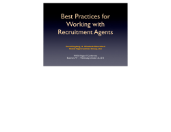 Best Practices for Working with Recruitment Agents
