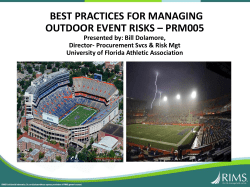 best practices for managing outdoor event risks