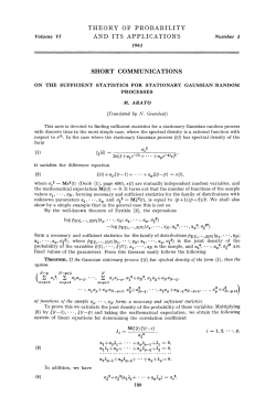 THEORY OF PROBABILITY AND ITS APPLICATIONS SHORT