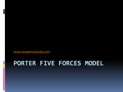 Porter Five Forces Model