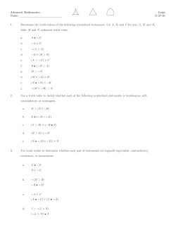 11_28 Truth Tables