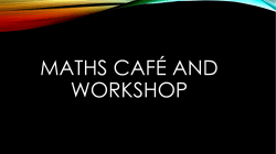 Maths problems - Mulbarton Infant School