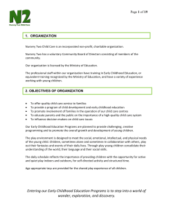 parent manual - Nursery Two Child Care