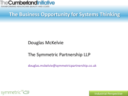 The Business Opportunity for Systems Thinking