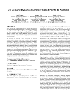 On-Demand Dynamic Summary-based Points