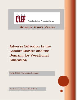 Adverse Selection in the Labour Market and the Demand for