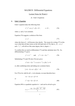 MX103 Essential Maths 1