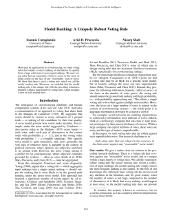 Modal Ranking: A Uniquely Robust Voting Rule