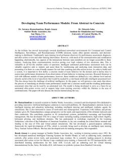 Developing Team Performance Models: From Abstract to Concrete