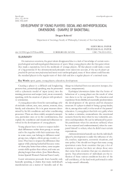 development of young players: social and