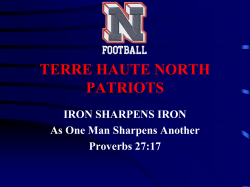 TERRE HAUTE NORTH PATRIOTS Rules, Expecations