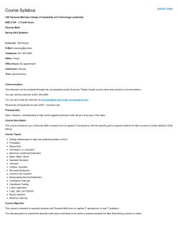 Syllabus for MAD2104.522S14 Discrete Math