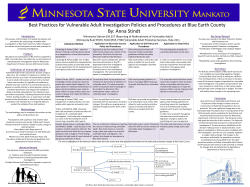 Definition of Vulnerable Adult Minnesota Statute 626.557 (Reporting