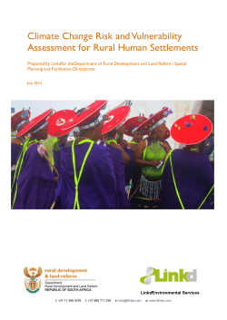 Risk and vulnerability Part1 - Department of Rural Development and