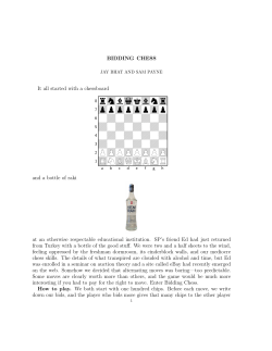 Bidding chess