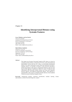 16. Identifying Interpersonal Distance using Systemic Features
