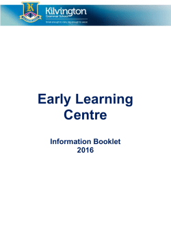 Early Learning Centre - Kilvington Grammar School