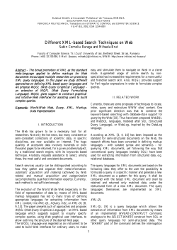 Different XML-based Search Techniques on Web