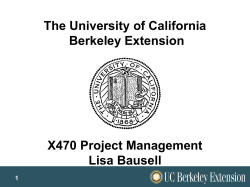 Class 4 PowerPoint - Project Management Training, Consulting