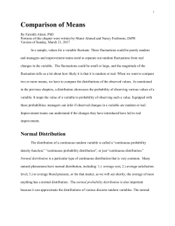 Comparison of Two Sample Means