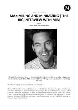 Maximize the experience focus on the essentials, the