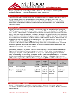 Facilities Budget Request Current_Capital