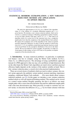 A new variance reduction method and applications to option pricing
