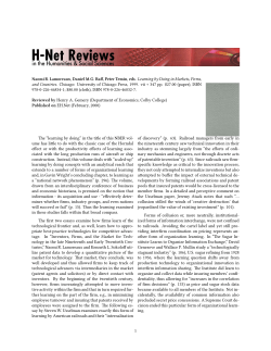 Untitled [Henry Gemery on Learning by Doing in Markets, Firms, and