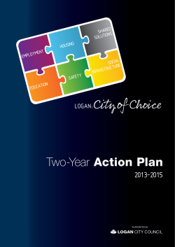 "Logan: City of Choice" Two-Year Action Plan