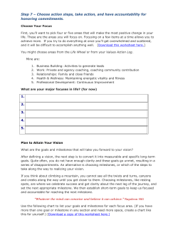 Step 7 &ndash; Choose action steps, take action, and have accountability