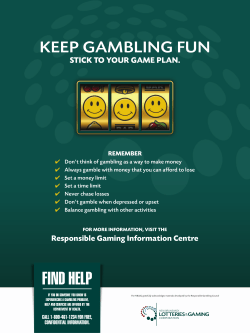 STICK TO yOuR GAME PLAN. - Government of New Brunswick