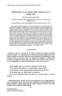 Determination of 3D Human Body Postures from a Single View