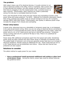 The problem Power strip basics Solutions to consider