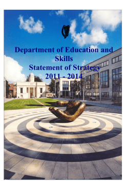 Department of Education and Skills Statement of Strategy 2011