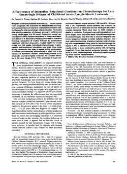 Effectiveness of Intensified Rotational Combination