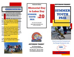 summer youth pass - Jefferson Transit