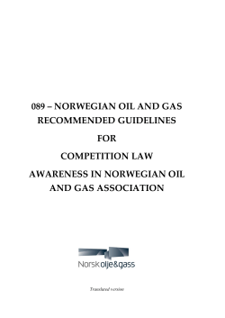089 ‒ norwegian oil and gas recommended guidelines for